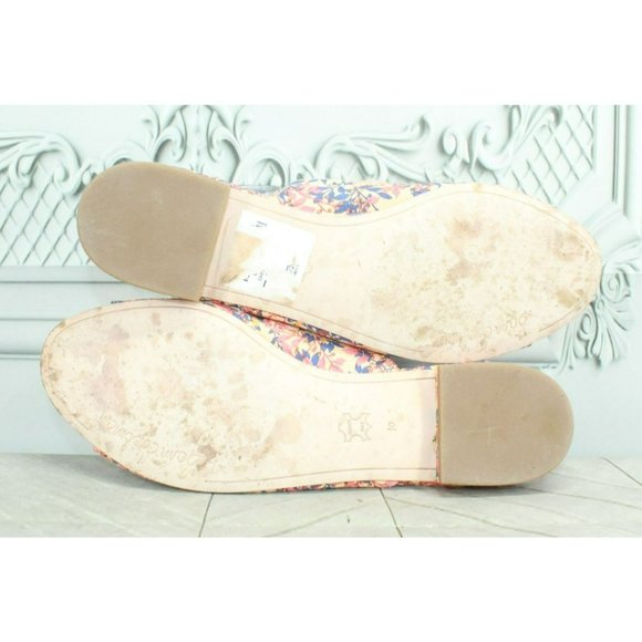 Sam Edelman Multicolor Canvas Slip On Flat Mules Sandals Size 10 M - Picture 9 of 9